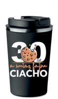 KUBEK TERMICZNY Premium czarny prezent CIACHO na 30 lat URODZINY KT_491