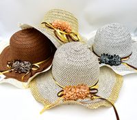 kapelusz damski KWIAT I KORALIKI SN41862