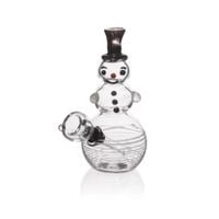 bongo szklane zdobione "snowman" 15 cm