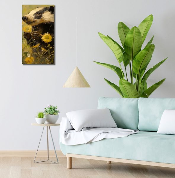 Obraz 30x60cm Łąka w Oczach Borsuka zdjęcie 2