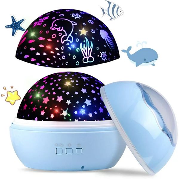 Projektor Gwiazd Lampka Nocna Rzutnik 2X Wzory zdjęcie 1
