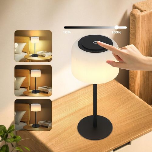 Lampka Na Biurko Stołowa LED Dotyk Akumulatorowa Ściemniacz 3 Barwy na Arena.pl