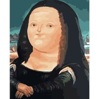 gruba mona lisa - zestaw do malowania po cyferkach
