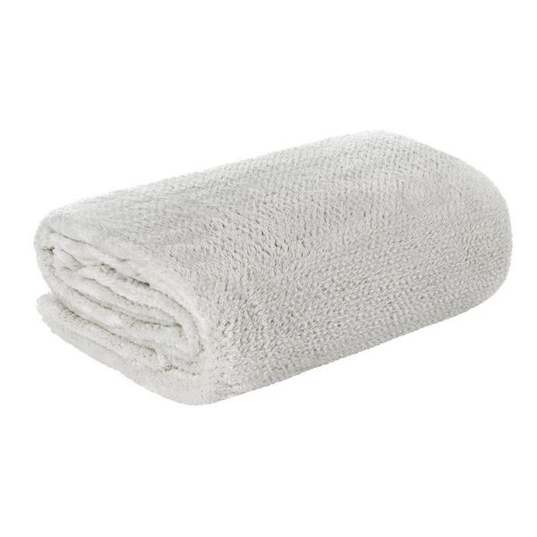 Koc flano 150X200 srebrny zdjęcie 3