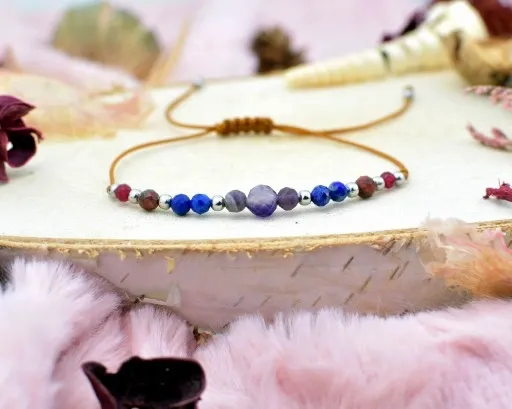 Bransoletka Znak Zodiaku BARAN Naturalne Kamienie Zodiak zdjęcie 12