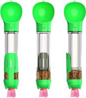 HQS Przenośna Wielofunkcyjna Butelka dla Zwierząt, 500ml, Zielona