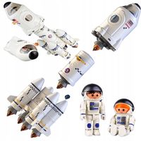 Zabawka rakieta wahadłowca kosmicznego z odczepianymi astronautami