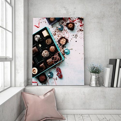 Obraz na płótnie – Canvas, kolorowe pralinki 40x60 na Arena.pl