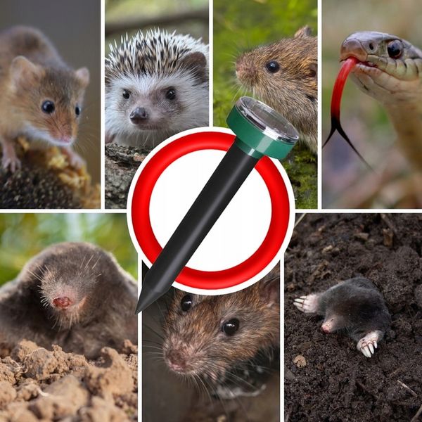 ODSTRASZACZ SOLARNY NA KRETY NORNICE I WĘŻE ODSTRASZACZ KRETÓW WĘŻY (4 SZT) zdjęcie 2