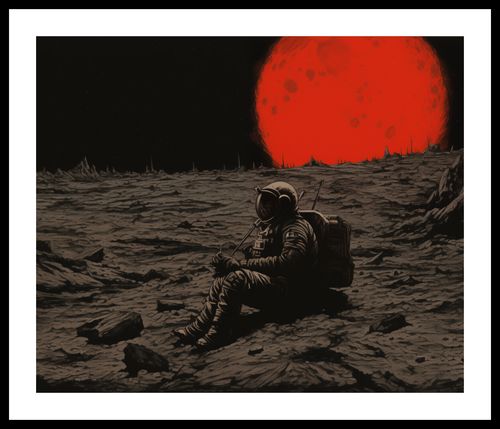 Plakat 60x50cm Samotność w Kosmosie na Arena.pl