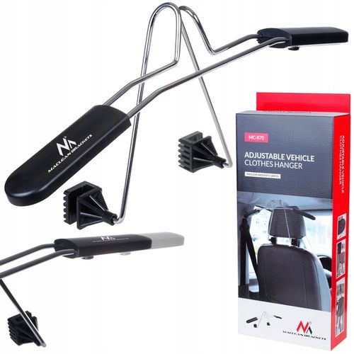 SAMOCHODOWY WIESZAK NA UBRANIA UCHWYT NA ZAGŁÓWEK REGULOWANY MACLEAN MC-870 na Arena.pl