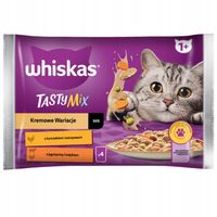 WHISKAS TASTY MIX MOKRA KARMA DLA KOTA KREMOWE WARIACJE W SOSIE 4 X 85 G