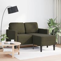 Sofa 2-osobowa z szezlongiem w kształcie litery L