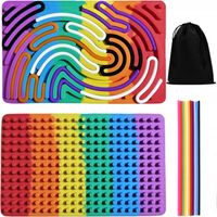 ZABAWKA SENSORYCZNA EDUKACYJNA AUTYZM ADHD ŁAGODZĄCA STRES SILIKONOWA TORBA