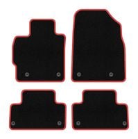 Dywaniki welurowe CARLUX-RED do Mazda CX-7 2006-2009, czarne