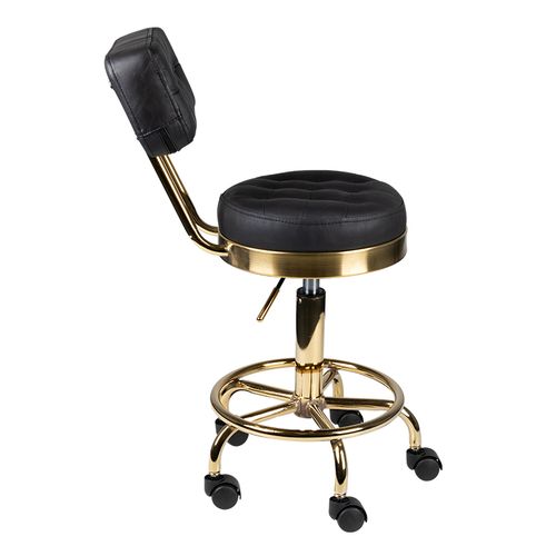 Taboret kosmetyczny Gold AM-830 czarny na Arena.pl