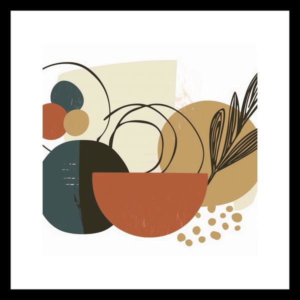 Plakat 30x30cm Kolaż Roślin zdjęcie 3