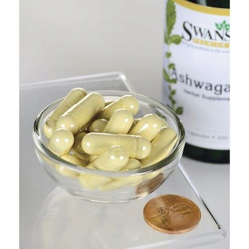 SWANSON ASHWAGANDHA 450mg Żeń-szeń PAMIĘĆ 2 op. 200 kaps STRES skóra SEN na Arena.pl