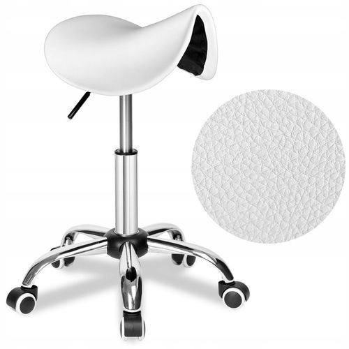 STOŁEK KOSMETYCZNY TABORET FRYZJERSKI NA KÓŁKACH REGULOWANY OBROTOWY na Arena.pl