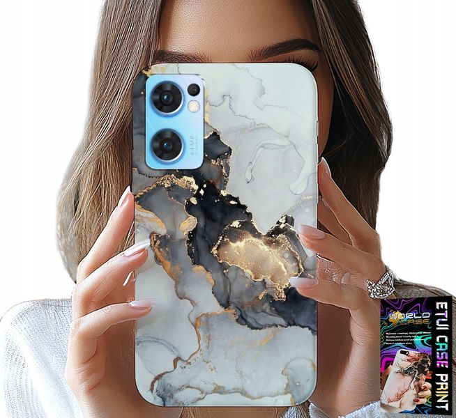 ETUI DO OPPO RENO7 5G - ELEGANCKI MARMUREK MODNE KOBIECE WZORY zdjęcie 1