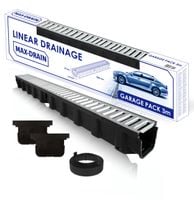 Odwodnienie liniowe garażu 3m x78x114mm z Kratą Stalową PP A15 do 1,5 tony