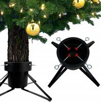 Stojak Choinkowy Pod Na Choinkę Duży Podstawka Choinki Stabilny - CZARNY