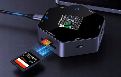 Blitzwolf BW-TH16 Stacja Dokująca HUB 8w1 USB-C PD 100W HDMI 4K Chłodzenie na Arena.pl