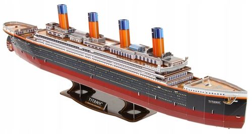 Puzzle Przestrzenne 3D Titanic Duży Okręt Statek 116 Elementów 81 cm na Arena.pl