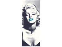 40X100CM MARILYN MONROE TURKUSOWYMI USTAMI OBRAZ PION