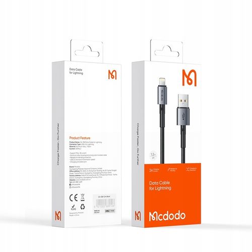 MCDODO KABEL USB-C LIGHTNING SZYBKIEGO ŁADOWANIA 36W 2M DO IPHONE 12 13 14 na Arena.pl