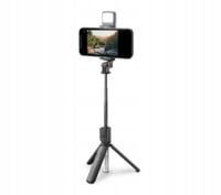 CZARNY SELFIE STICK DO TELEFONU - OD 18,5 DO 71CM - REINSTON - ESS009