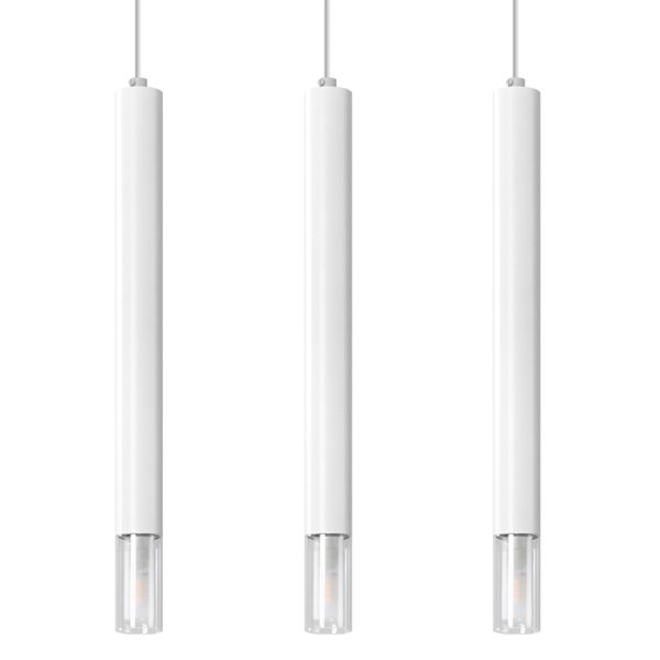 Lampa wisząca WEZYR 3 biała zdjęcie 1