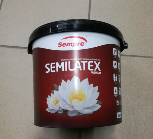 Farba Sempre Semilatex 2,5 L Biała na Arena.pl