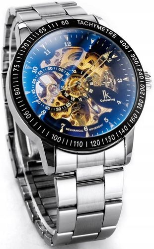 ZEGAREK AUTOMATYCZNY SZKIELET-OTWARTY MECHANIZM na Arena.pl