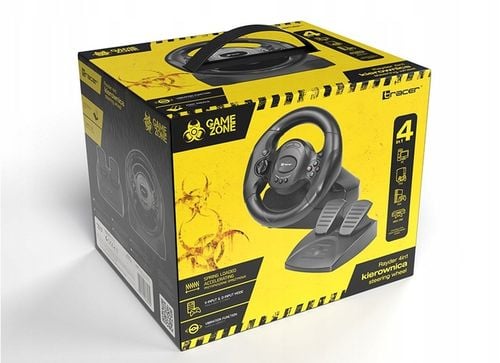 2 x Kierownica do gier z pedałami 4w1 PS4 PC PS3 XBOX ONE BIEGI DO KOMPUTER na Arena.pl