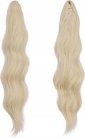 Peruka syntetyczna Doczepiany falowany kucyk 50cm, blond