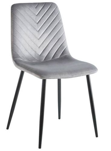 Krzesło tapicerowane TRIO VELVET GREY na Arena.pl