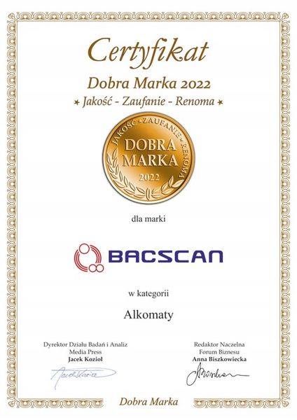 Alkomat elektrochemiczny BACscan F-30 zdjęcie 3