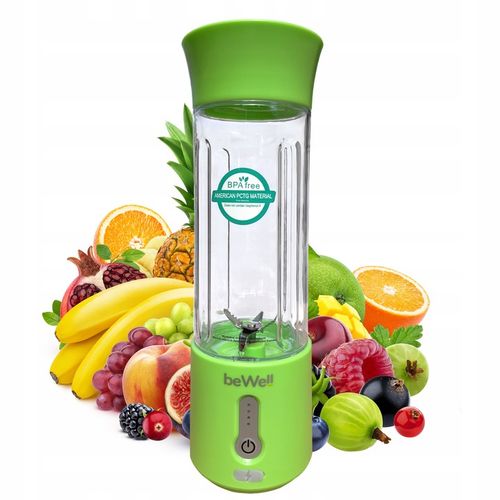 BLENDER KIELICHOWY DO SMOOTHIE I KOKTAJLI RECZNY beWell 500ml BEZPRZEWODOWY na Arena.pl