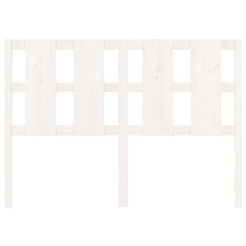 Wezgłowie łóżka, białe, 125,5x4x100 cm, lite drewno sosnowe na Arena.pl