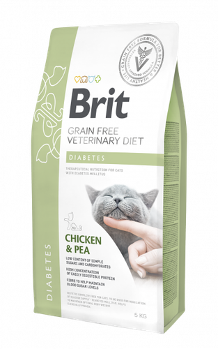 Brit Grain Free Veterinary Diets Cat Diabetes Kurczak Z Groszkiem 5kg na Arena.pl