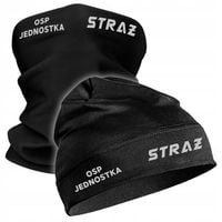 STRAŻ NAZWA JEDNOSTKI CIEPŁA CZAPKA KOMIN TERMOAKTYWNA OSP PSP