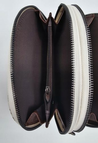 Eslee - torebka listonoszka skóra ekologiczna nadruk brązowy E8882C na Arena.pl