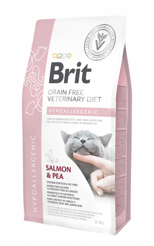 Brit Grain Free Veterinary Diet Cat Hypoallergenic Łosoś Z Groszkiem 2kg na Arena.pl