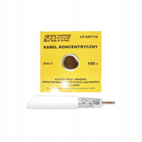 KABEL KONCENTRYCZNY ANTENOWY 6.8mm PREMIUM 100% MIEDŹ 150M POGRUBIONA ŻYŁA