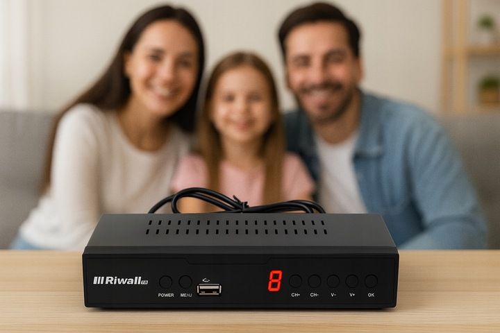 Dekoder DVB-T2 HEVC H.265 Riwall TVCONTROL Tuner TV Full HD HDMI USB zdjęcie 8