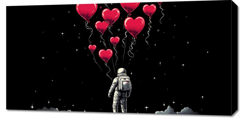 Obraz 100x50cm Astronauta Własnych Celi zdjęcie 1
