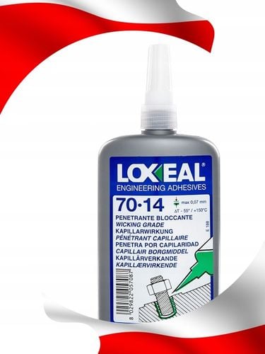KLEJ DO GWINTÓW ŚRUB NAKRĘTEK LOXEAL 70-14 O DUŻEJ ŚREDNICY M5 250 ml na Arena.pl