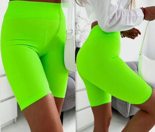 Prążkowane Kolarki Legginsy z Wysokim Stanem Fit Getry L/XL na Arena.pl