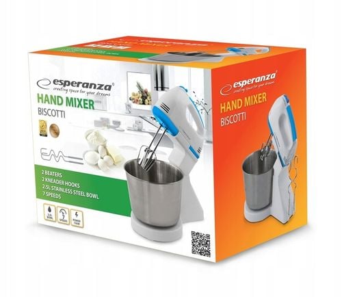 MIKSER RĘCZNY Z MISĄ ROBOT KUCHENNY AUTOMATYCZNY HAND MIXER na Arena.pl